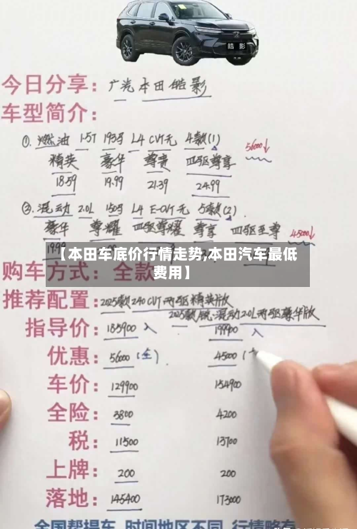 【本田车底价行情走势,本田汽车最低费用】-第3张图片