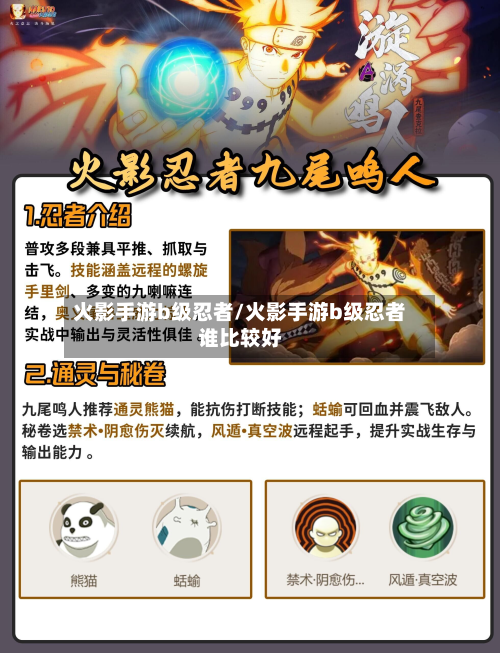 火影手游b级忍者/火影手游b级忍者谁比较好-第2张图片