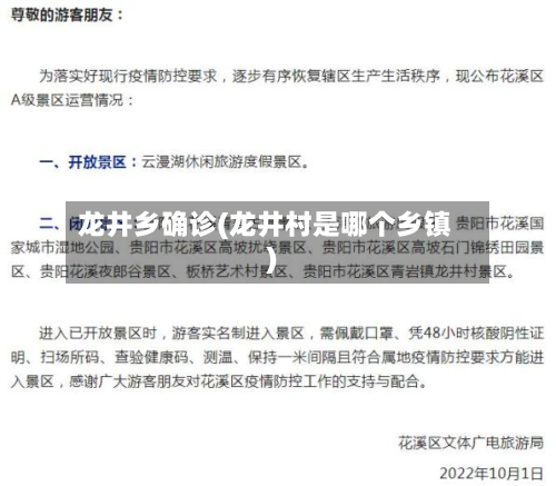 龙井乡确诊(龙井村是哪个乡镇)