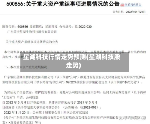 星湖科技行情走势预测(星湖科技股走势)-第2张图片