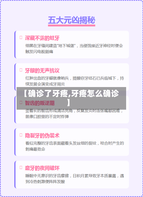 【确诊了牙疼,牙疼怎么确诊】-第2张图片