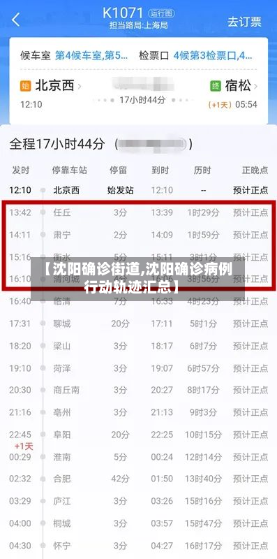 【沈阳确诊街道,沈阳确诊病例行动轨迹汇总】-第2张图片