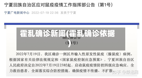 霍乱确诊新闻(霍乱确诊依据)